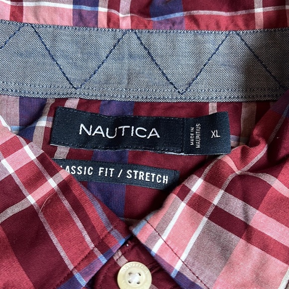Nautica Plaid Classic Fit Button Up Shirt - Picture 2 of 2
